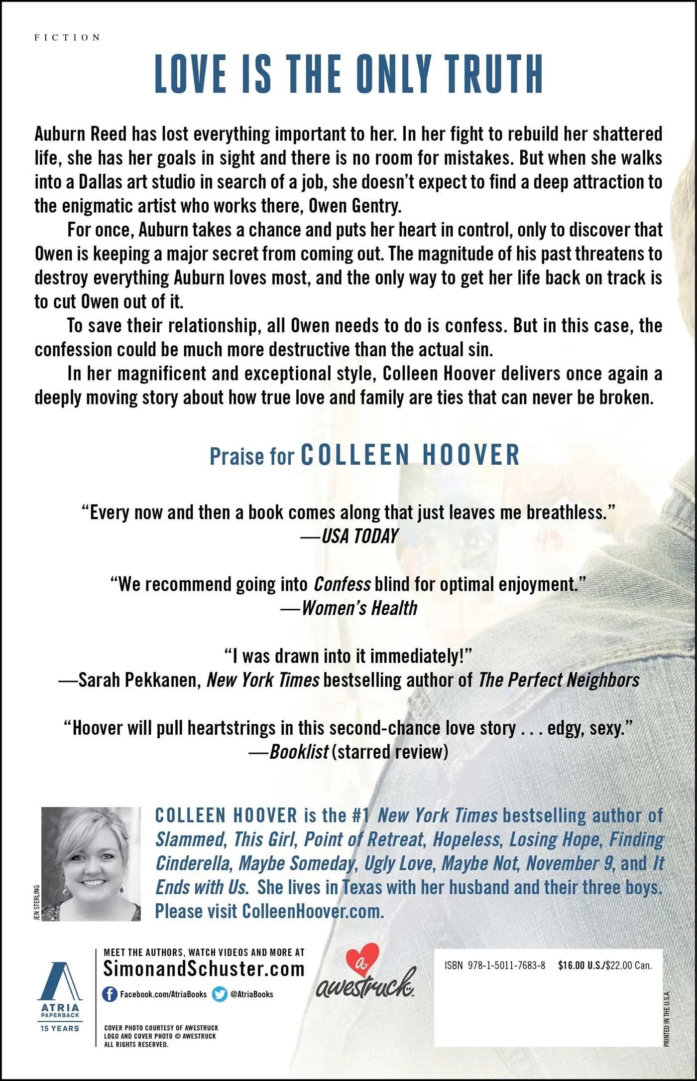 Confess by Colleen Hoover Paperback - eLocalshop