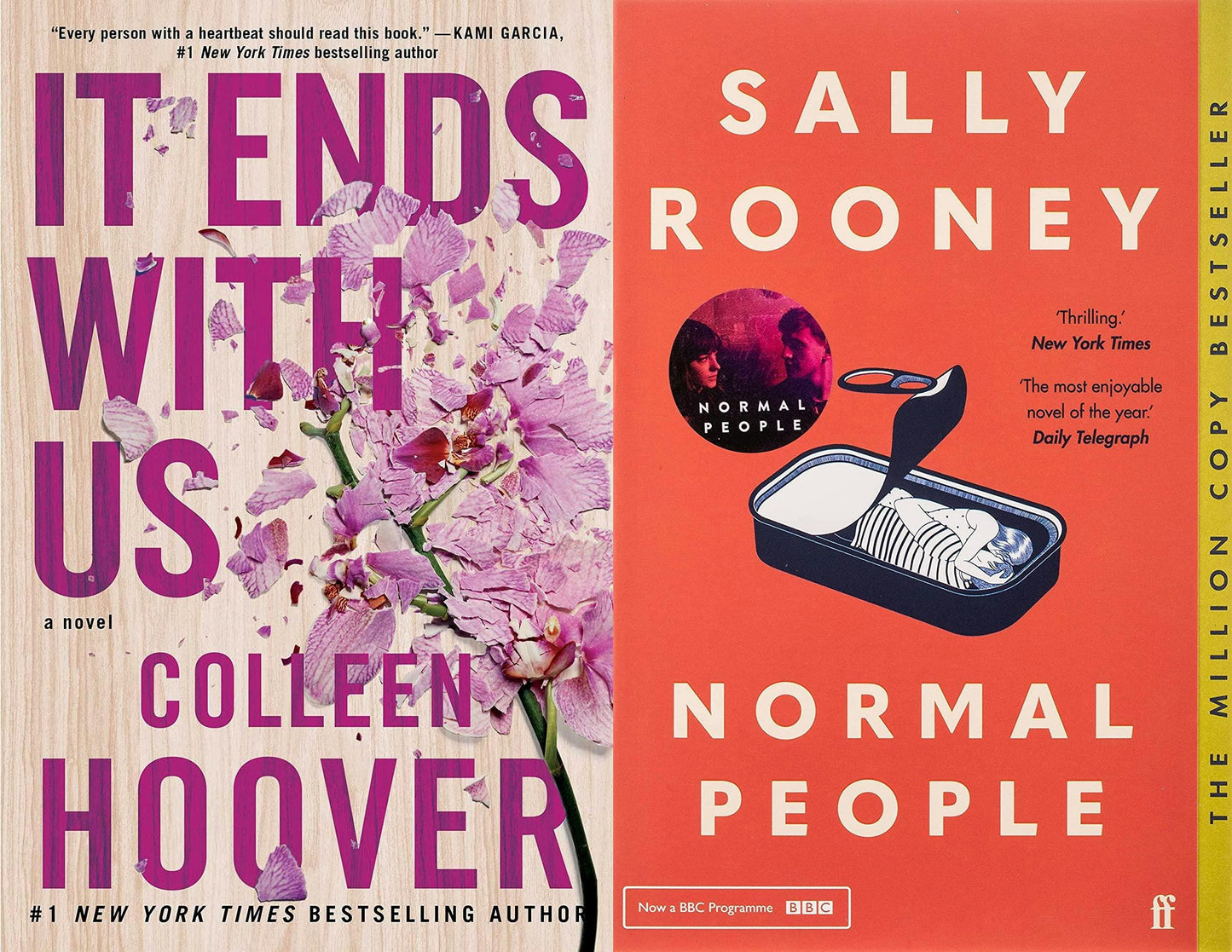 Normal People + It Ends With Us (Set of 2 books) One Million Copies Sold Paperback - eLocalshop