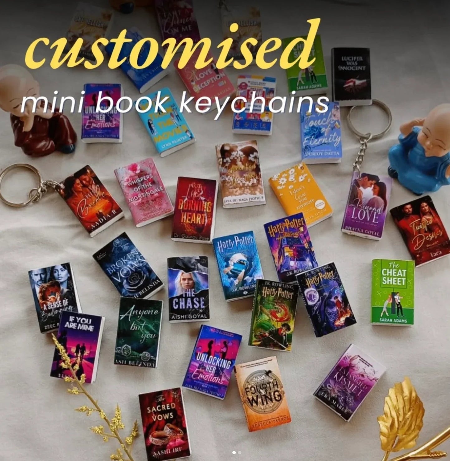 Customized Book Keyring ( Set of 5) - eLocalshop