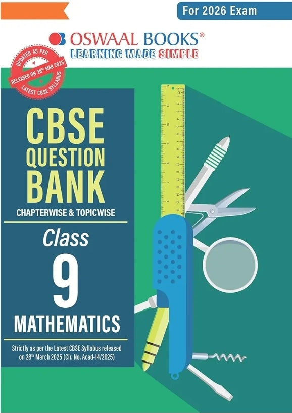 Oswaal CBSE Question Bank Class 9 Mathematics For 2026 Exam