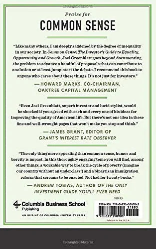 Common Sense (Joel Greenblatt Hardcover) - eLocalshop