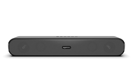amazon basics X12 16W Bluetooth Soundbar with 1200 mAh Battery | 2X Bass | Up to 10 hrs of Playback | Bluetooth 5.3, Aux & USB Connectivity (Black)