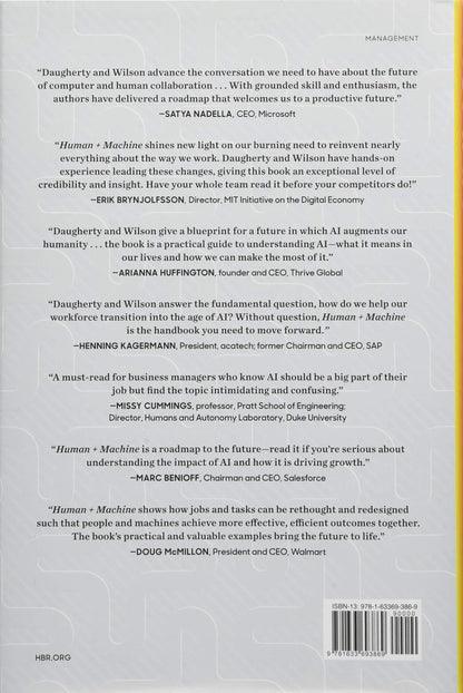 Human + Machine: Reimagining Work in the Age of AI Hardcover - eLocalshop