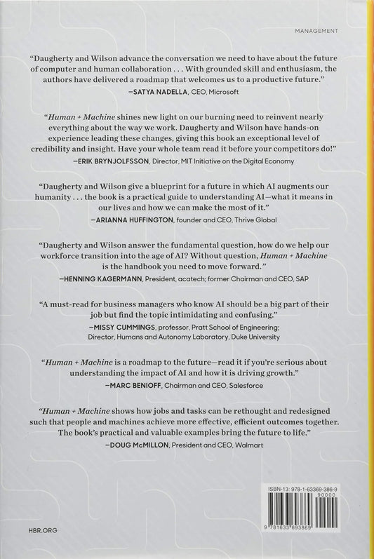 Human + Machine: Reimagining Work in the Age of AI Hardcover - eLocalshop