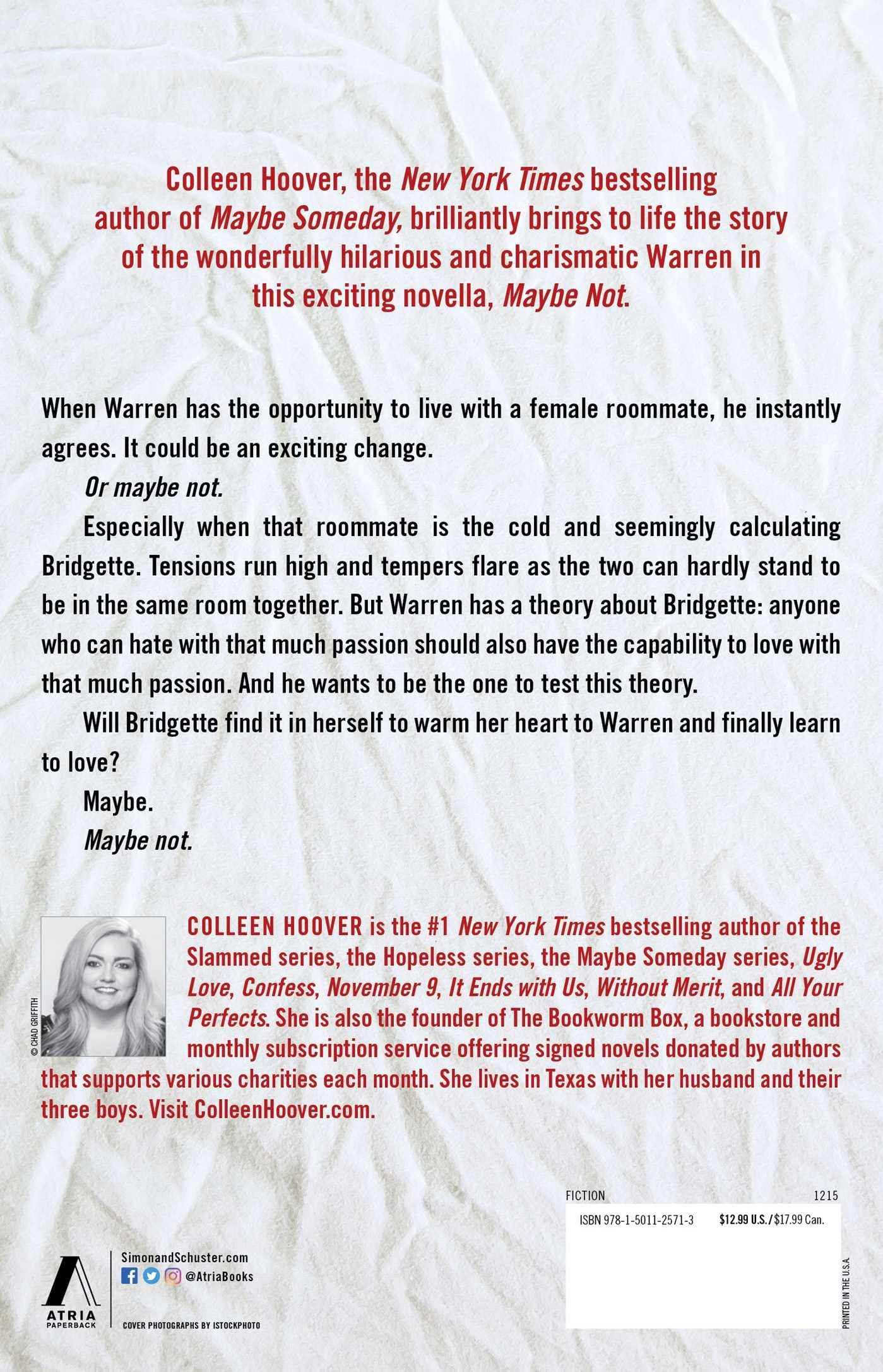 Maybe Not: A Novella Paperback - eLocalshop