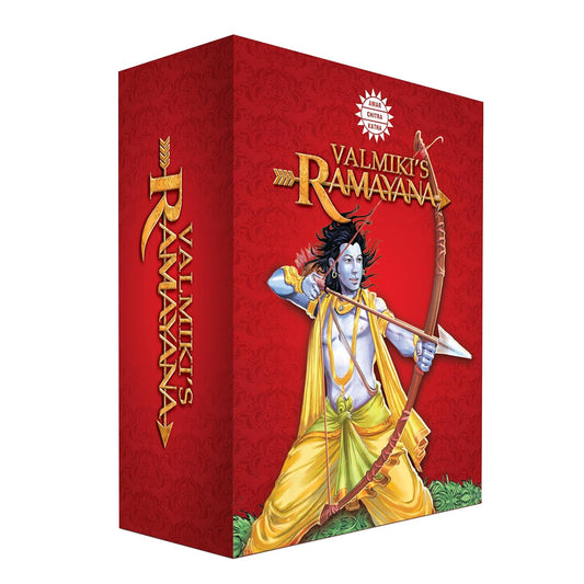 Valmiki's Ramayana – 6 Volume Comic Book Set | Ramayana Stories from Indian Epics & Mythology | Illustrated Tales for Kids & Adults | Amar Chitra Katha Hardcove