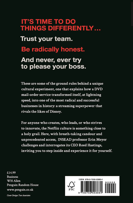 No Rules Rules: Netflix and the Culture of Reinvention Paperback - eLocalshop