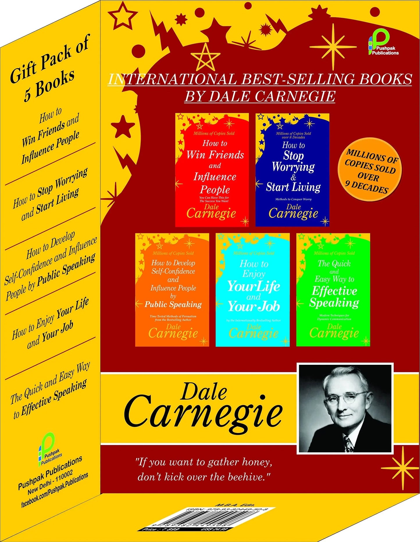 INTERNATIONAL BEST-SELLING BOOKS BY DALE CARNEGIE (GIFT PACK OF 5 BOOKS) Paperback - eLocalshop