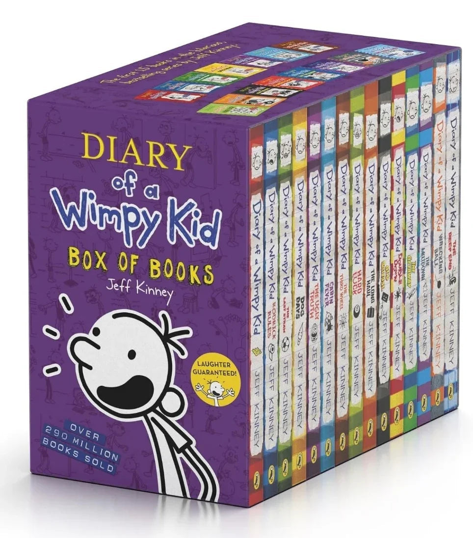 Diary of a Wimpy Kid Boxset: 15 Books Collection (Books 1-15) by Jeff Kinney - eLocalshop