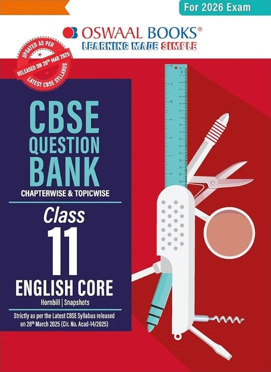 Oswaal CBSE Question Bank Class 11 English Core For 2026 Exam