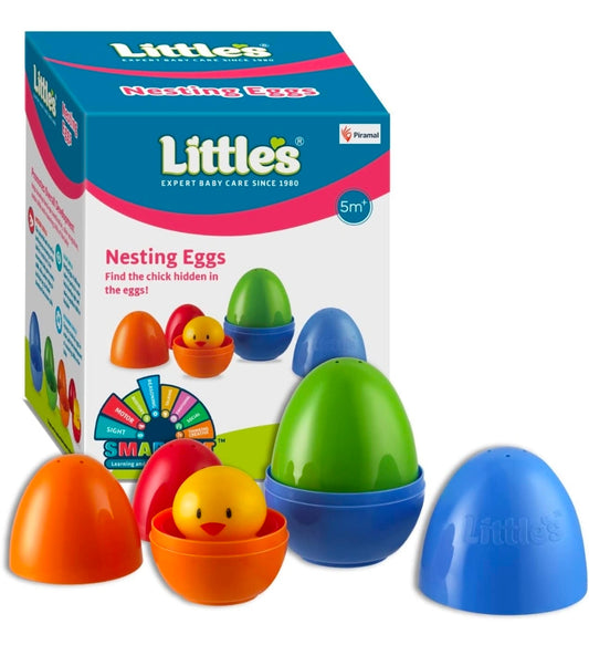 Piramal Little'S Nesting Eggs I Activity Toy for Babies I Multicolor I for Infant & Preschool Toys I Develops Motor & Reasoning Skills,4 Pcs
