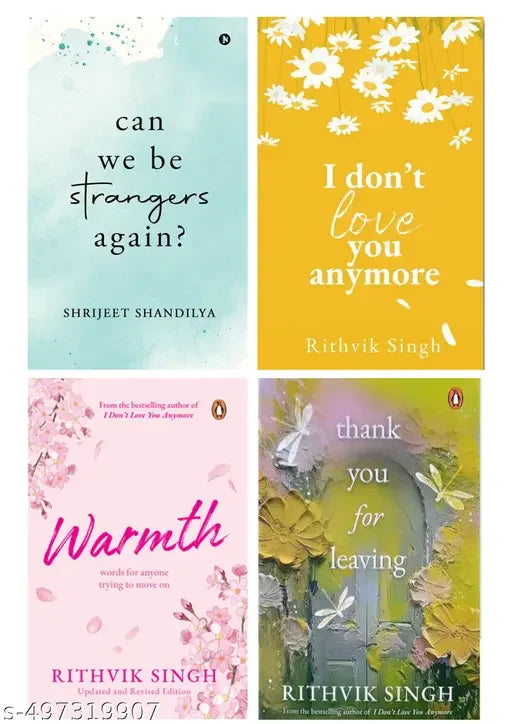4 Books Thank You for Leaving: Learning to be okay with saying goodbye And I dont love you anymore And Warmth And Can We Be Strangers Again? - eLocalshop